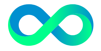 無限を表すイラストで、資本家がお金を増やすイメージを表現