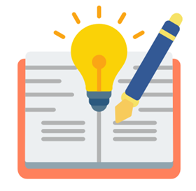 ノートを開いて勉強するイメージを表したイラスト